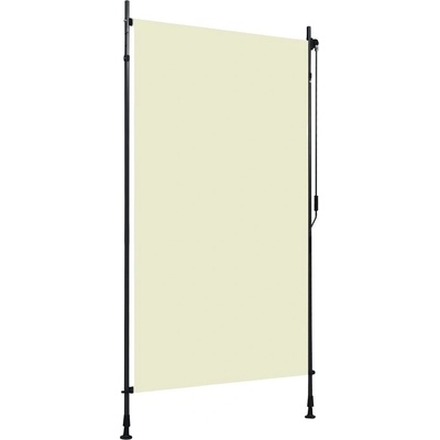 vidaXL Venkovní roleta 120 x 270 cm krémová