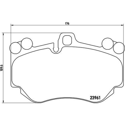 Sada brzdových platničiek kotúčovej brzdy BREMBO P 65 016