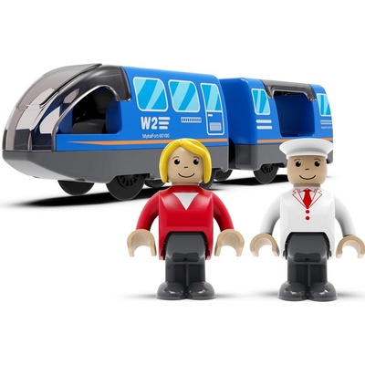 2Kids Toys Elektrický městský vlak modrý