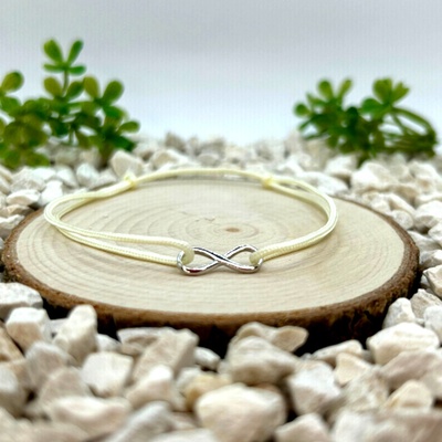 Certom Provázkový náramek s motivem stříbrného nekonečna 0079