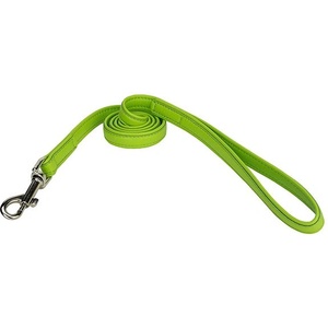 COLLAR Плоска кожена каишка 122см, 25мм - зелена