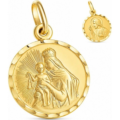 Argento Zlatý prívesok Škapuliar 8A061