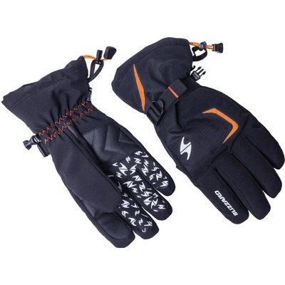 Blizzard Reflex ski gloves black/orange
