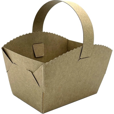 Svatební košíčky přírodní kraft 10 x 8 x 6 cm [1 ks] (71705.12-3A,CH11A) – Zboží Mobilmania