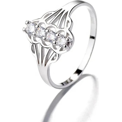 Majya Stříbrný prsten se čtyřmi zirkony PAOLA 10049 6