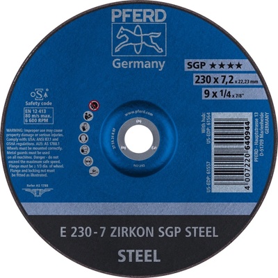 Pferd Brúsny kotúč 230 x 7,2 x 22,23 mm 62223737