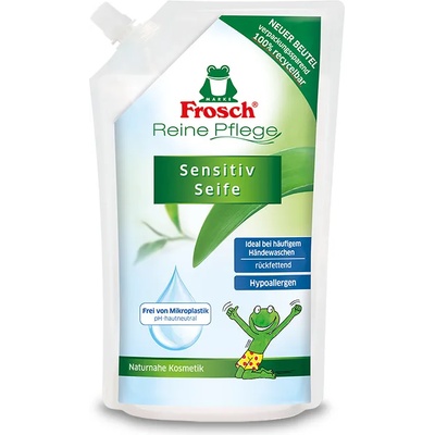 Frosch Натурален сапун за деца с пълнител Frosch, 500 ml
