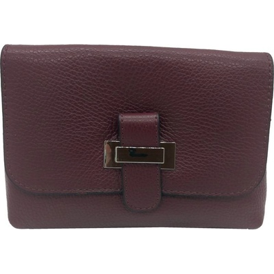 Donatella dámská kožená kabelka 16219 VÍNOVÁ