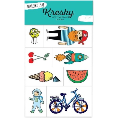 Kresky dočasné tetovanie Leto pre všetkých