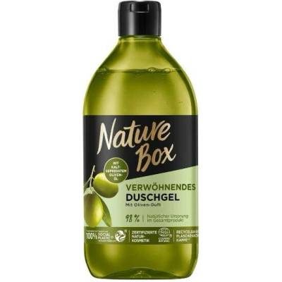 Nature Box pečující sprchový gel s exotickou vůní oliv 385 ml