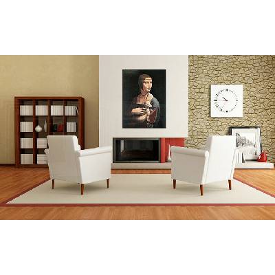 Obraz na plátne DÁMA S HRANOSTAJOM – Leonardo da Vinci - 30x40 cm