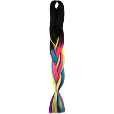 Syntetické vlasy - Vrkoč trojfarebný 60cm