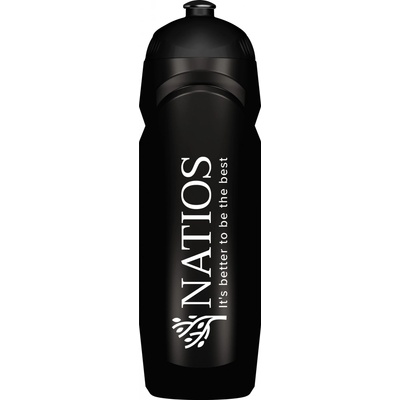 NATIOS Láhev na kolo a sport, černá, 750 ml