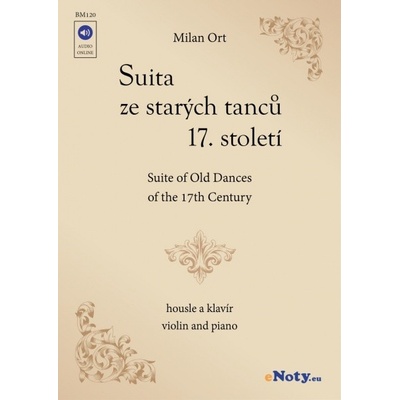 Suita zo starých tancov 17. storočia noty pre husle a klavír