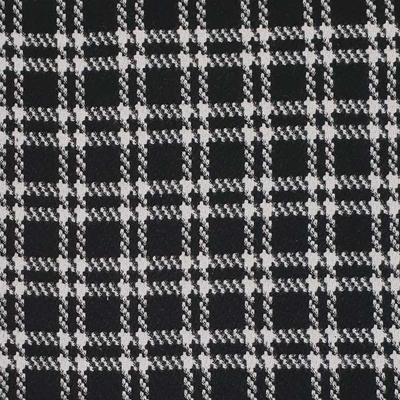 Kabátovina 17314, čierno-biele káro, š.150