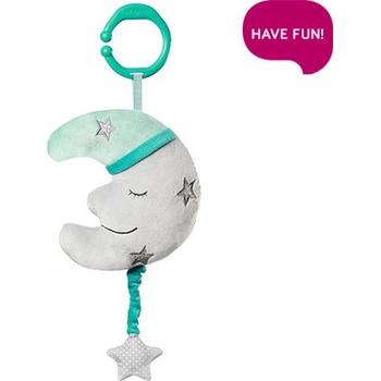 BabyOno závěsná plyšová hračka s melodií Happy Moon