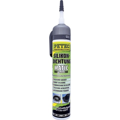 Petec 97620 Silikonová těsnicí hmota 200g šedá