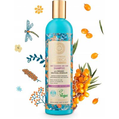 Natura Siberica Rakytníkový šampón pre normálne a mastné vlasy 400 ml