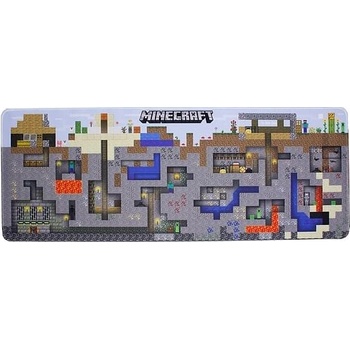 CurePink: | Herní podložka na stůl Minecraft: World (80 x 30 cm) [PP8805MCF]