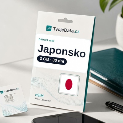 eSIM Japonsko 3 GB / 29 dní - Japonsko 209130