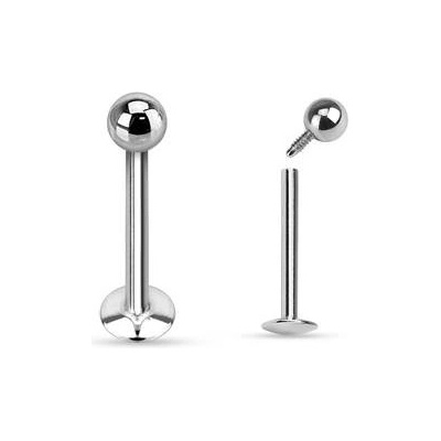 Šperky4U piercing do brady s kuličkou vnitřní závit LB1072-12113
