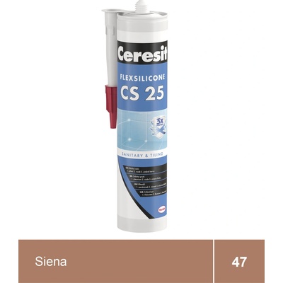 Ceresit CS 25 sanitární silikon 280 g siena