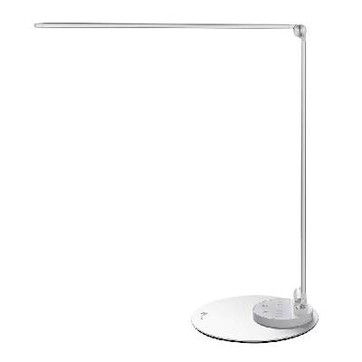 Настолна LED лампа с USB-A изход за зареждане на мобилни устройства - Taotronics TT-DL22 Multi-Functional Desk Lamp 10W (сребриста) (78-01000-087)