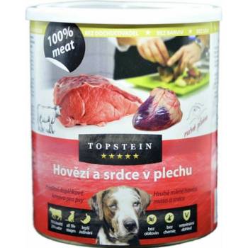 Topstein hovädzie a srdce v plechu 800 g
