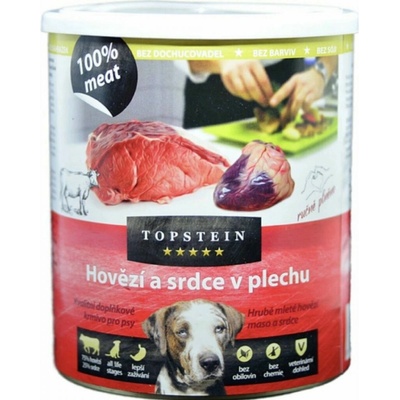 Topstein hovädzie a srdce v plechu 800 g