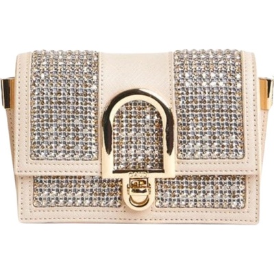Gaudi Strass Nude crossbody kabelka béžová