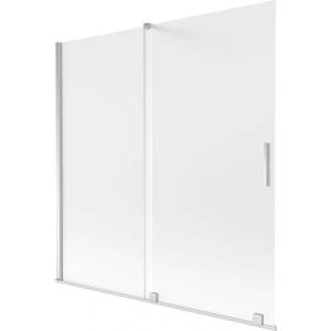 Mexen Velar двукрилен подвижен параван за вана 160 x 150 cm, матиран, хром - 896-160-000-31-01 (896-160-000-31-01)