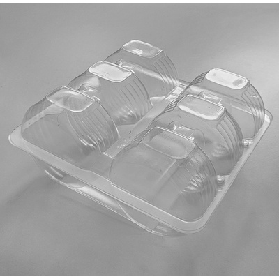 TERMOPLAST КУТИЯ С 6 ГНЕЗДА ЗА ПОНИЧКИ - 100БР