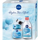 Kosmetické sady Nivea Hydra Skin Effect denní gelový krém 50 ml + micelární voda 400 ml dárková sada