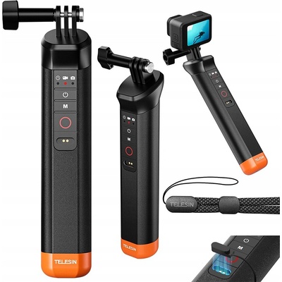 Stablecam Bluetooth plavák s pútkom pre GoPro 12/11/10 (vr Aku) (TELESIN) 1DJ7224