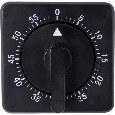 Mechanická kuchynská minútka s magnetom čierna - 1 kus