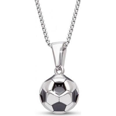 Biju Řetízek z chirurgické oceli + přívěsek, fotbalový míč 3001978