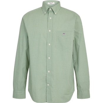 Gant Риза с дълъг ръкав Gant Mens Gingham Long Sleeve Patterned Shirt - Herb Green 354
