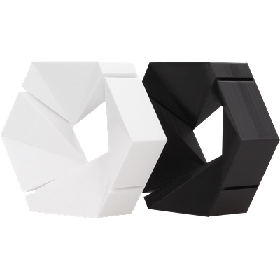 3DJAKE Бял и черен икономичен комплект easyPETG - 2 x 1, 75 mm / 1000 g (EASYPETG-WHBL-SET-175)