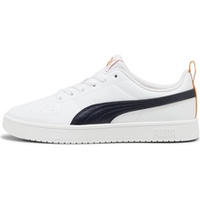 Puma detská obuv na voľný čas Rickie JR biela,oranžová,čierna