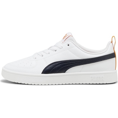 Puma detská obuv na voľný čas Rickie JR biela,oranžová,čierna