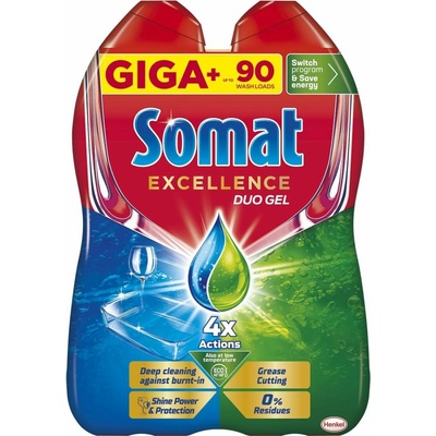 Somat Excellence gél do umývačky DUO Anti-Grease 2 x 810 ml