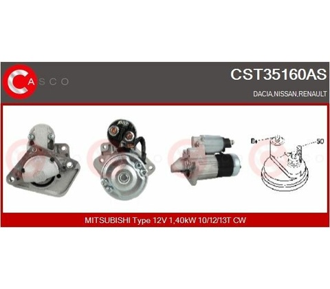Štartér CASCO CST35160AS