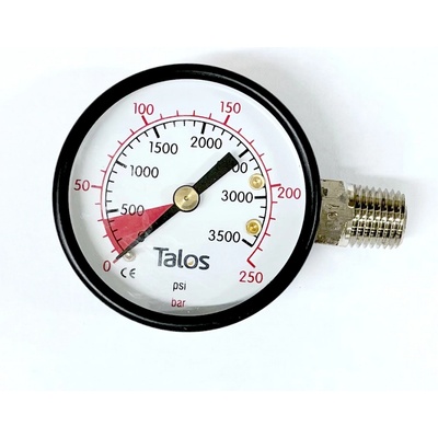 Varia-Plus Manometr CO2 vysoký tlak 250 bar 1/4"NPT levý závit