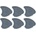 Dunlop 444R 0.94 Gauged Nylon Fins 6 Перце за китара (444R94-6PACK-SET)