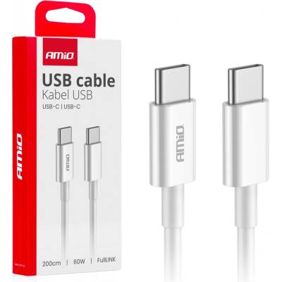 FullLINK AMIO-03897 USB-C na USB-C 60W, 200cm