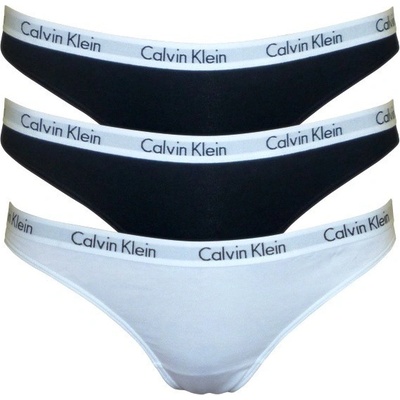 Calvin Klein kalhotky tanga Carousel 3 pack – Zboží Dáma