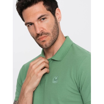 Ombre Clothing Зелена мъжка основна поло тениска Ombre Clothing Ombre Clothing | Zelen | МЪЖЕ | S