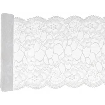 Image 1 of Santex Премиум покривка за маса - дантела 18 x 300 см ЦВЯТ: Бял