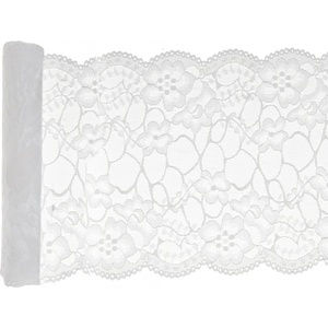 Santex Премиум покривка за маса - дантела 18 x 300 см ЦВЯТ: Бял