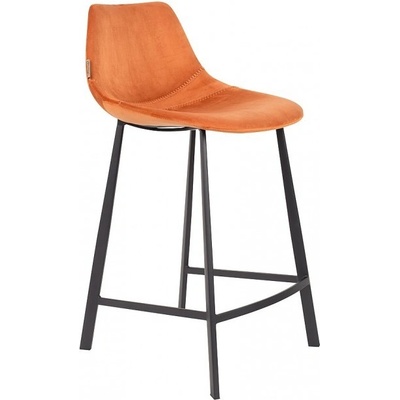 Dutchbone nízká Franky oranžový samet